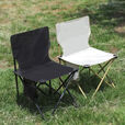 潮思汇户外折叠椅子超轻便携式露营小马扎钓鱼凳子美术生靠背板凳写生椅 升级特大号-经典黑【】