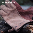 黑鹿（BLACKDEER）户外露营牛皮隔热手套柴火炉篝火台炉边野炊防烫耐火手套 BD12126501 牛皮隔热手套