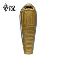 黑冰（BLACKICE）新款【Z系列轻量款木乃伊式鹅绒羽绒睡袋】户外露营睡袋 (新标准)Z1300/金灰 L
