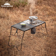 Campingmoon柯曼igt桌架G-38折叠多功能桥架自驾游烧烤桌不锈钢露营桌拓展架 【CK-25PG单元板+OD-4高山炉具】