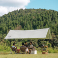 Naturehike挪客棉布方形天幕 户外露营装备遮阳防晒大空间野餐聚会烧烤野炊 尤加利青/400*300cm