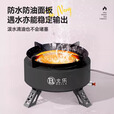 北乐卡式炉户外炉具分体式防风红外线燃气炉灶野外野炊露营瓦斯卡磁炉 【灰色】红外线聚能猛火炉