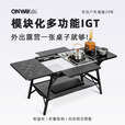 OnwaySports单人IGT桌椅户外露营用品装备模块化折叠野餐战术桌 2+2单元IGT桌 （完全版）