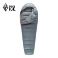 黑冰睡袋户外羽绒睡袋B400B700B1000B1500露营野营鸭绒可拼接情侣 B1500灰色右开-新标准 M