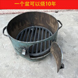 葵冠式气罐改造炭火盆户外多功能野炊烧烤炉木炭取暖炉特厚柴炉家用 升级款炭火盆+生铁炉桥
