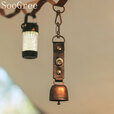 SooGree户外氛围感金属铃铛挂饰PU皮材质增添高级感户外露营风铃挂件装备 GSW88572露营氛围风铃挂件焦糖色