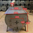 柏潮室内柴火炉取暖家用农村柴火炉真火炉灶新型便捷做饭冬季加厚户外 赠TKx:普通款套装4个加厚锰钢配 30x50供暖40到80平方