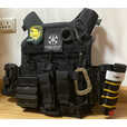 赛普达JPC战术背心套装 快拆JPC cosplay拍摄服装 黑色