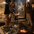Campingmoon柯曼斯考特燃气烧烤炉GR-901庭院聚会烧烤烹饪户外美式站立烧烤炉 【GR-901】高山款烤架
