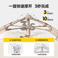 原始人帐篷户外便携式折叠全自动速开防雨防晒野外露营野餐公园沙滩室内 杏米白【一门一窗】+防潮垫