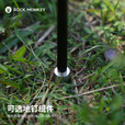 ROCK MONKEY岩猴户外露营灯架野营折叠便携式铝合金灯杆照明灯支架夜市夜钓 灯架+包+不含地钉【黑色】