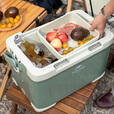 Naturehike挪客凌域PP保温箱户外露营野餐手提冷藏食品保鲜保冷冰箱冰桶车载 绿色/22L