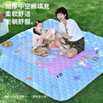 HISPEED野餐垫户外防潮垫加厚便携户外野餐垫加厚草坪垫郊游野炊地垫 2*2米特厚铝膜底【太空宇航员】