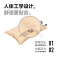 牧高笛（MOBIGARDEN） 户外徒步露营自动充气枕头旅行枕便携气枕午睡露营睡枕星辰 暖沙色(1个)