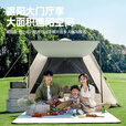 Aoran自动帐篷户外速开免搭建2-4人野营加厚防风防晒防暴雨野外露营 5-8人【两门两窗】+防潮垫