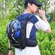 骑行背包专业男自行车越野爬山水袋双肩包马拉松徒步女户外登山包 深蓝背包+2L水袋