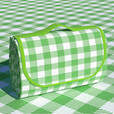 初构想户外野餐垫 防潮垫户外露营地垫春游野炊垫草坪垫 无纺布 绿色格 2m*2m绿白格