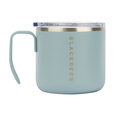 黑鹿（BLACKDEER）随色 不锈钢手柄杯 清水蓝 304户外露营野餐双层防烫喝水杯子