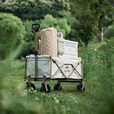 Naturehike挪客轻盈折叠小推车 户外露营装备野营野餐营地车拉货拉快递拉车 185L /卡其色