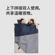 挪客隔脏睡袋成人户外露营迷你夏季超轻便携旅行内胆轻量化被子 加大款/深蓝拼浅蓝