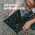 挪客图腾2.0折叠焚火台户外露营烧烤炉便携焚火架取暖炉家用围炉煮茶 折叠焚火台-黑色2.0
