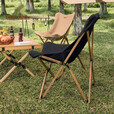骆驼（CAMEL）户外折叠椅子结实便携式轻露营钓鱼导演凳月亮椅车载休闲躺 173CAHD080C，高背月亮椅，卡其