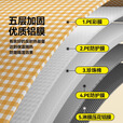 原始人（The Primitive）露营垫防潮加厚便携地垫铝膜户外露营耐磨轻便折叠四季野餐垫子 黄白格150*180【双面防水】