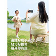 原始人折叠凳户外椅子马扎露营便携钓鱼野餐笔袋小板凳火车高铁无座神器 磨砂黑中号-轻巧便携桌