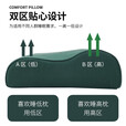 际华三五零五04内务枕头乳胶枕硬质棉定型高低枕头制绿式训练记忆枕头宿舍单人 硬质棉【军绿色】带枕套 44*25*7*9cm