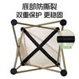 CAMELCROWN户外装备折叠椅子便携野外露营钓鱼凳靠背摆摊休闲椅子户外椅 熊猫印花款大号，米白，1142153001D