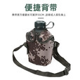 际华三零一九正品制式橄榄绿水壶【带壶套】迷彩斜挎便携10式水壶 橄榄绿 1L【带壶套】