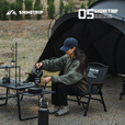 山趣户外克米特椅便携式野餐折叠椅05系列钓鱼露营装备沙滩椅子铝合金 【逐暮黑】送魔术贴+可拆卸 可折叠