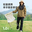 山扉户外折叠椅便携折叠凳小马扎钓鱼露营椅子野餐桌椅美术写生椅 小号折叠写生椅卡其·带收纳袋