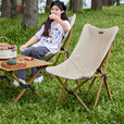 骆驼（CAMEL）户外折叠椅子结实便携式轻露营钓鱼导演凳月亮椅车载休闲躺 173CAHD080C，高背月亮椅，卡其