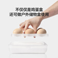 原始人户外便携防震鸡蛋收纳盒收纳盒露营防碎蛋家用塑料保护盒防摔 2格鸡蛋盒【防摔防震】