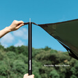 Naturehike挪客天幕杆两根装加粗加厚 户外露营装备帐篷天幕配件 2根*2.1米/黑色/铁