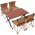 骆驼户外折叠桌椅套装5件套蛋卷桌便携露营椅子装备野餐2025 黑色-176BH18010