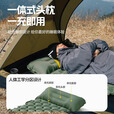 北极狼户外露营自动充气床垫打地铺家用过夜帐篷睡垫脚踩便捷式超轻气垫 便携徒步超轻睡垫内置式按压气泵【宝石蓝】