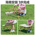 骆驼（CAMEL）户外折叠桌折叠椅露营装备全套蛋卷桌野外野餐野营用品
