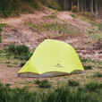 Naturehike挪客星迹EXT徒步登山帐篷 户外露营装备超轻抗风防雨水双层三季 1人/纳米黄/10D