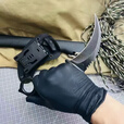 挺进者karambit户外战术双刃爪刀高硬度D2钢爪子刀野外便携防身生存刀具 大捷龙爪刀【钛黑色】 18cm-大于60°【赠战术K鞘】