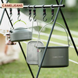 CAMELJEANS户外露营野炊烧水壶大锅铝合金大容量小巧露营炊具旅游配件 A2S31OF107，金属灰，烧水壶1.4L