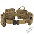 京逸户外登山战术腰带8件套多功能腰封快拆军迷竞技装备CS作战腰挂包 卡其色-战术执勤腰封八件套【适 均码