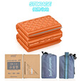 山之泉户外铝箔蛋巢可折叠小坐垫蛋槽垫便携保暖 六折铝膜坐垫 橘色