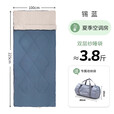 爱梦轩夏季睡袋成人纯棉春夏轻薄办公室午休宿舍车载户外旅行便携式被子 100*225【夏季】3.8斤-锡兰