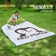骆驼（CAMEL）x红企鹅 野餐垫户外露营帐篷防潮垫郊游野炊防坐垫地垫地布 200*200cm 米白 174CALP644