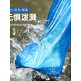 阿尤布一次性雨鞋鞋套下雨天防水防滑透明脚套室外塑料加厚耐磨防 促销通用长款65cm[蓝色]3-100 速抢-加厚款[2只装]可重复利用