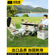 探险者露营车户外折叠推车营地车快递摆摊野餐车大容量野营拖车 卡其升级款160L【万向静音轮】