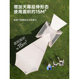 探险者（TAN XIAN ZHE）帐篷户外露营帐篷防雨过夜3人-4人帐篷天幕二合一全自动黑胶帐篷 【5-8人黑胶帐篷】+蛋卷桌五件套