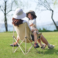 Naturehike挪客星月聚拢式月亮椅户外露营野餐便携折叠椅钓鱼懒人导游椅凳子 卡其色L码6人豪华露营套餐